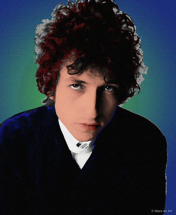 Bob Art Print featuring the painting Bob Dylan #2 by Movie World Posters