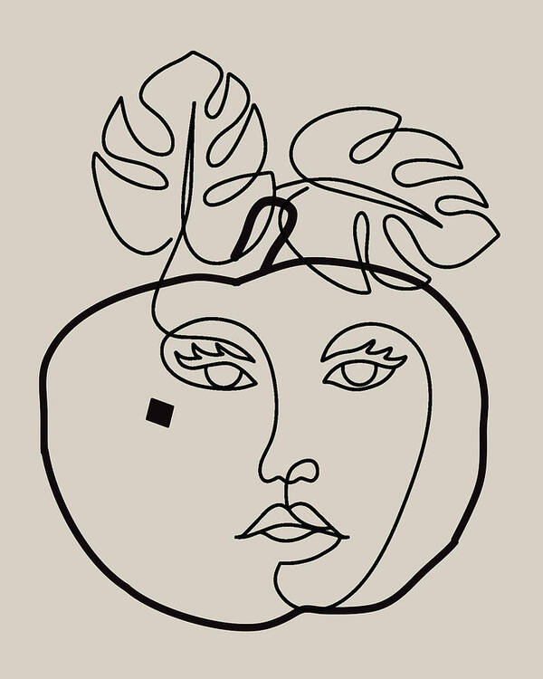 Face Of Eve Art Print featuring the digital art Face of Eve #2 by Bob Pardue