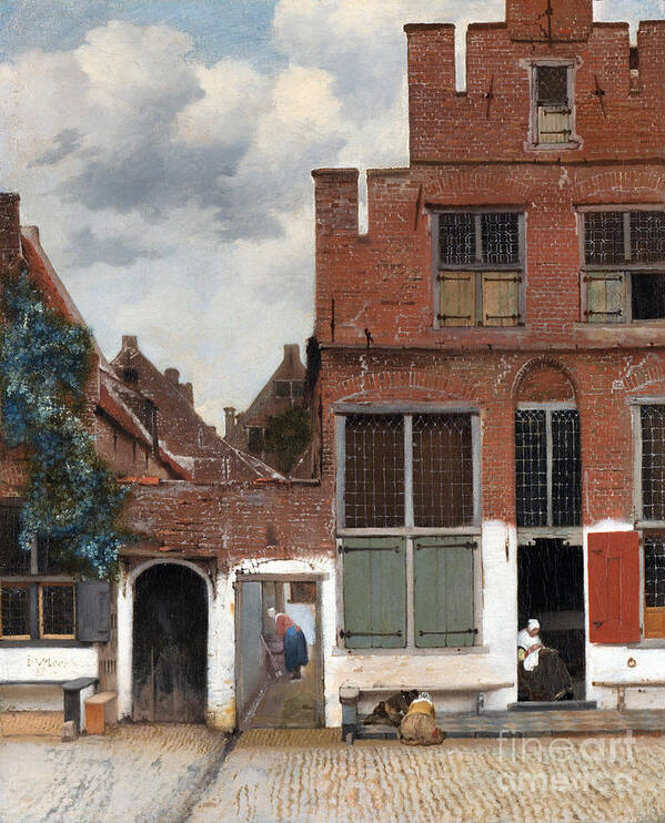 1658 Art Print featuring the painting The Little Street, 1658 #1 by Johannes Vermeer