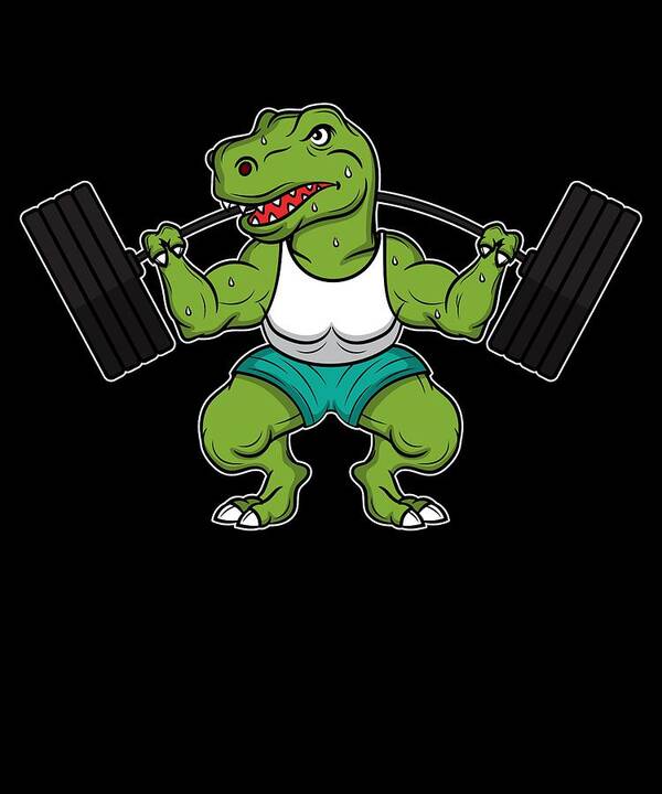 Funny Weight Lifting, World's Best, Weight Lifter, Dinosaur, Text, Words,  Humor