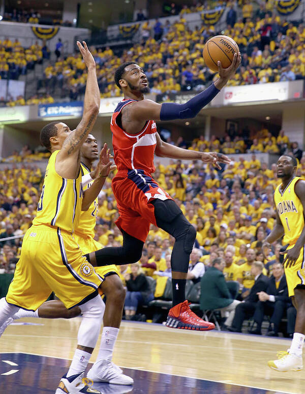 Playoffs Art Print featuring the photograph John Wall #2 by Andy Lyons