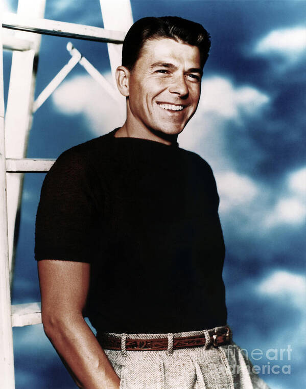 1950s Art Print featuring the photograph Ronald Reagan #20 by Granger