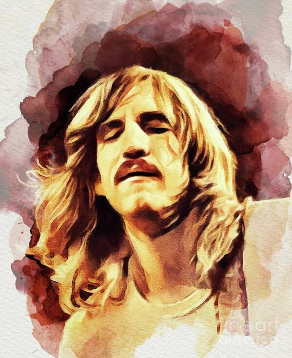 Joe Art Print featuring the painting Joe Walsh, Music Legend #3 by Esoterica Art Agency