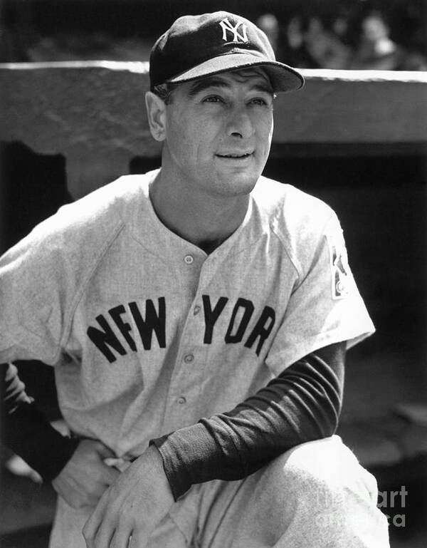 People Art Print featuring the photograph Lou Gehrig by National Baseball Hall Of Fame Library