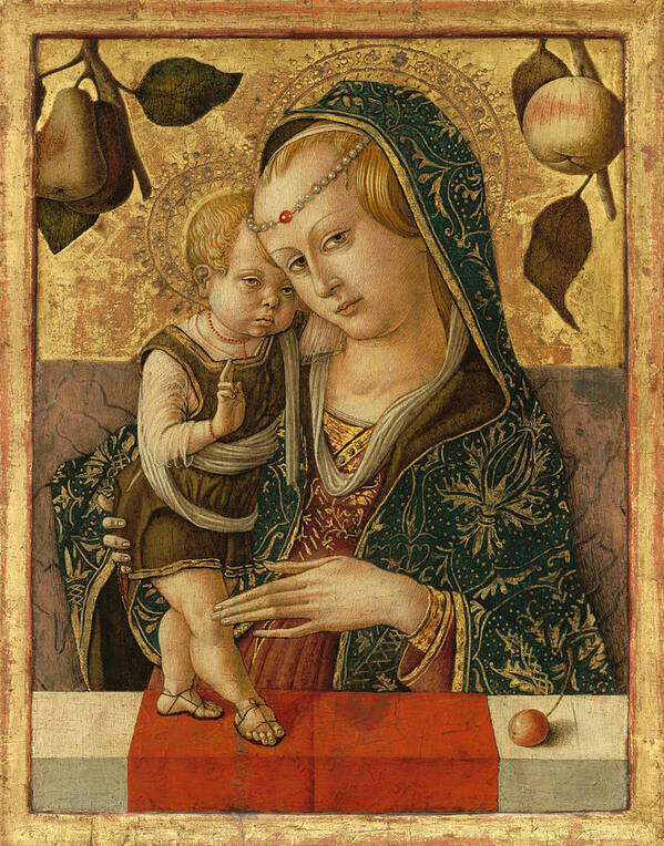  Art Print featuring the painting Madonna and Child #3 by Carlo Crivelli
