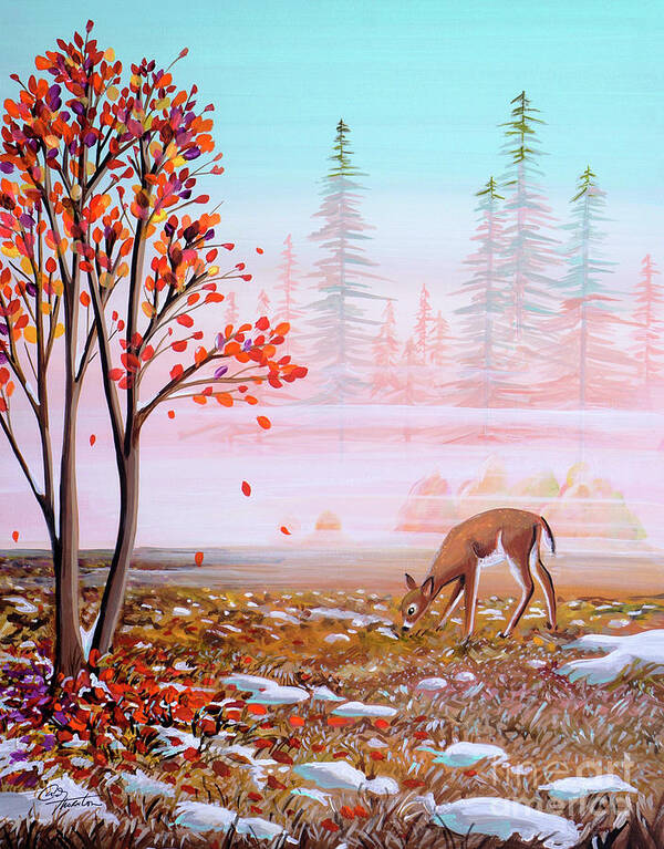 Fall Art Print featuring the painting A Change of Season by Cindy Thornton