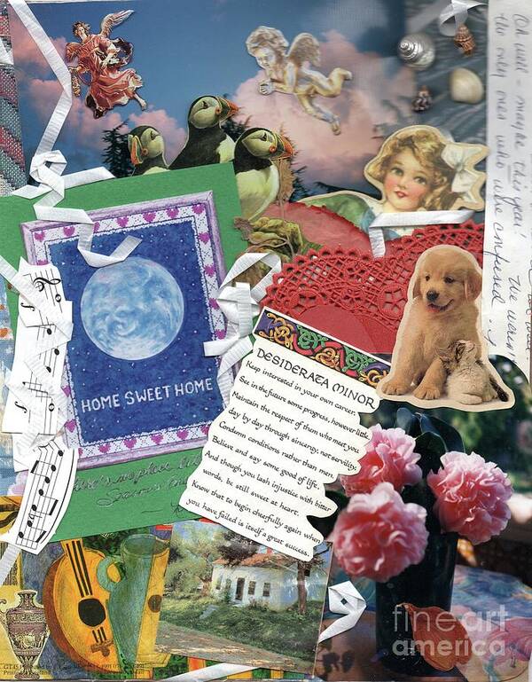 Collage Art Print featuring the mixed media A Few of My Favorite Things by Dee Davis