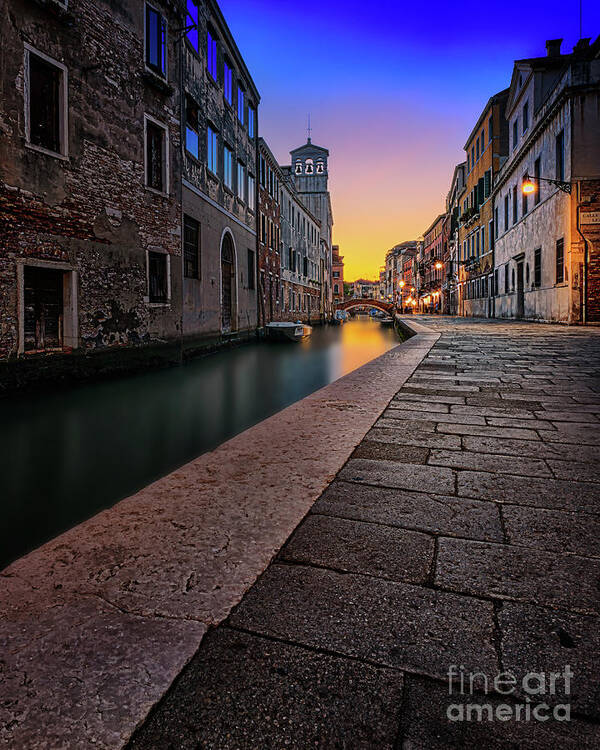 Canal Art Print featuring the photograph A Venice corner by The P