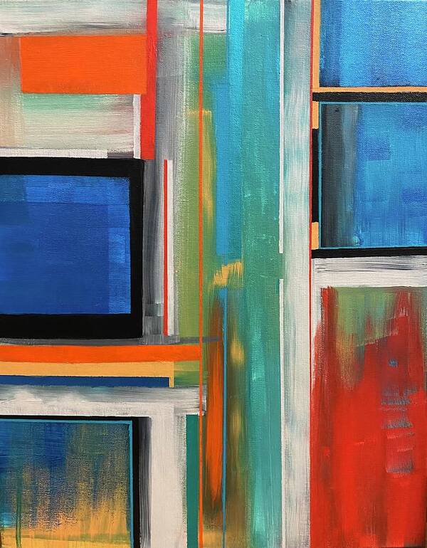 Geometric Art Print featuring the painting Abstract IV by Crystal Stagg