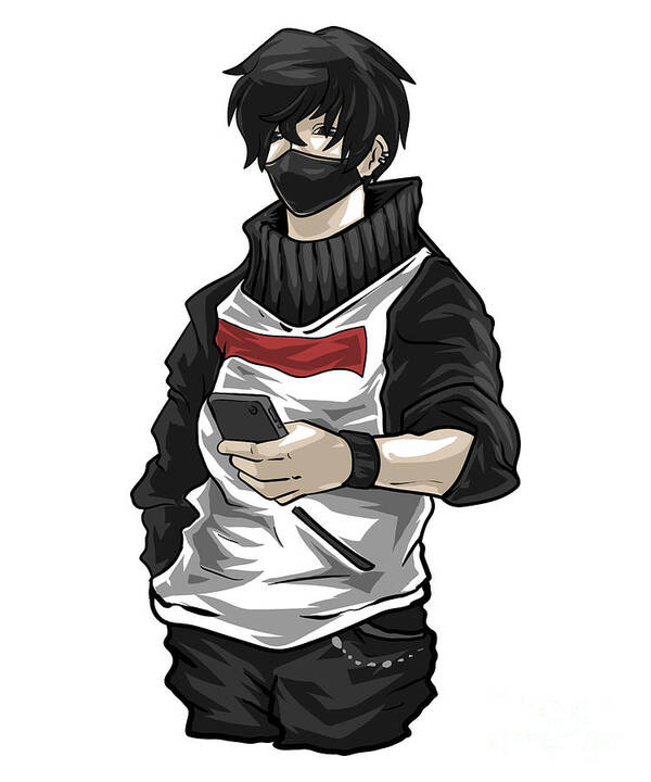 kimoi: masked anime character for streetwear brand for young fashion  enthusiasts in times square