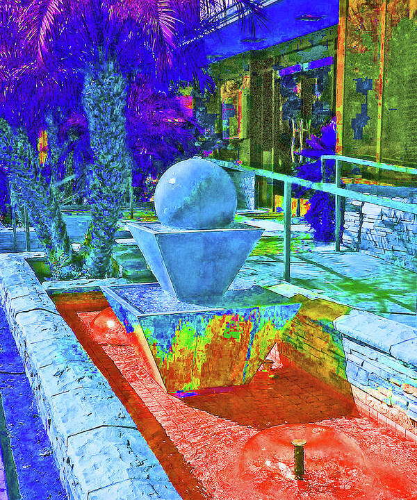 Landscape Art Print featuring the photograph Ball Fountain by Andrew Lawrence