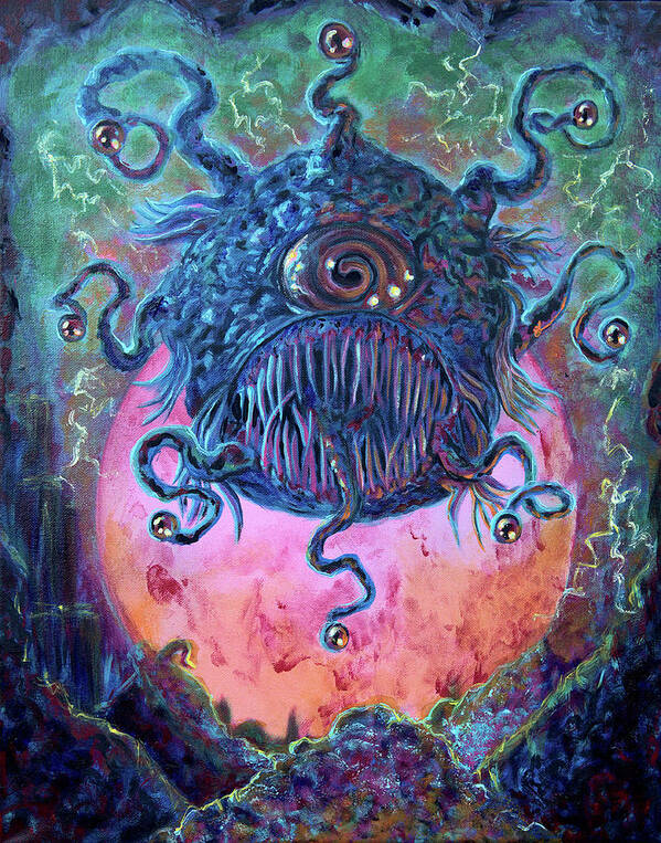 Beholder Art Print featuring the painting Beholder by Jacob Wayne Bryner