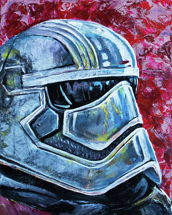 Star Wars Art Print featuring the painting Captain Phasma by Aaron Spong