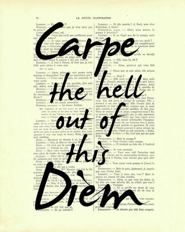 Carpe Diem Definition Print