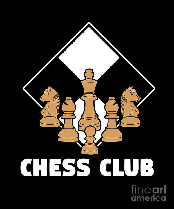 Chess Club Strategy Chess Board Game Gift Art Print