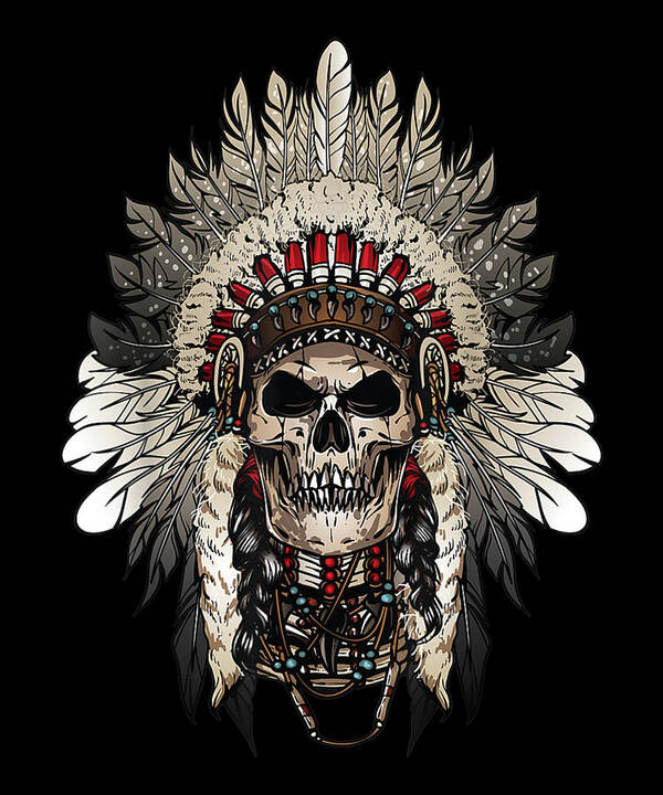 cool tribal skull drawings
