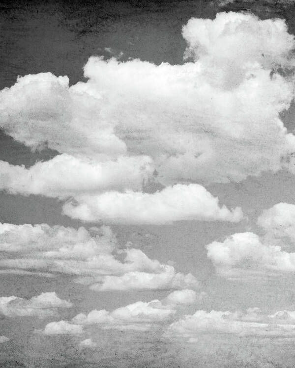 Clouds Art Print featuring the photograph Cloud Trio Two by Lupen Grainne