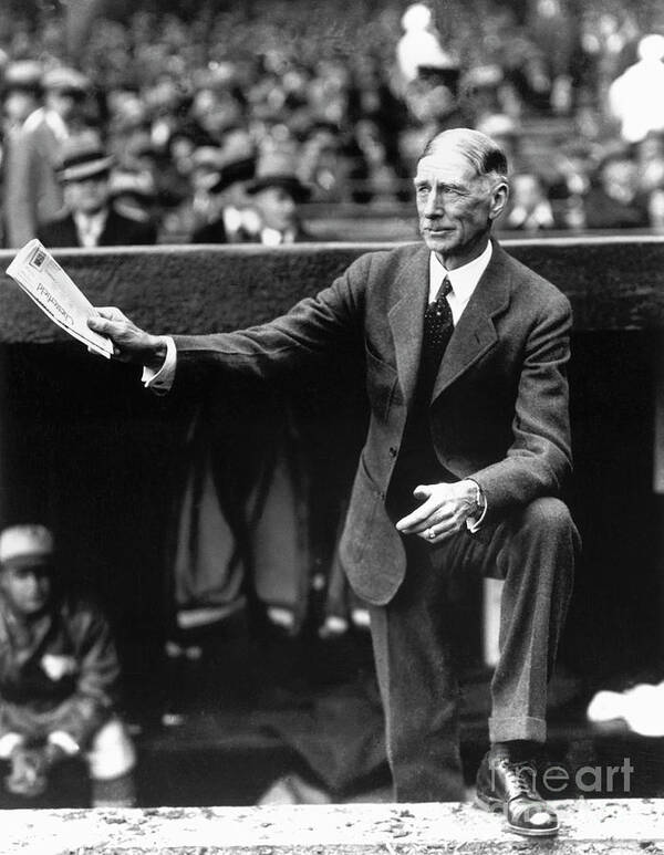 American League Baseball Art Print featuring the photograph Connie Mack by National Baseball Hall Of Fame Library
