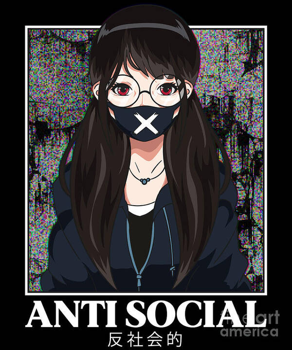 130 Antisocial ideas  aesthetic anime, anime art girl, anime drawings