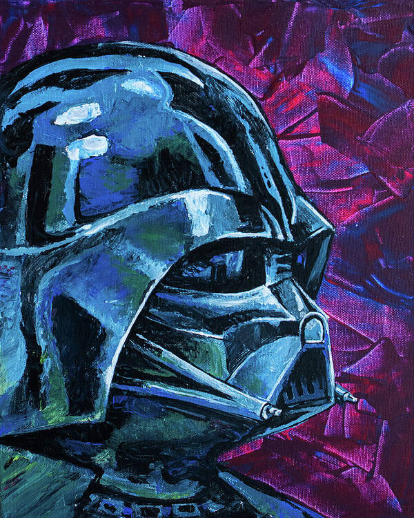 Star Wars Art Print featuring the painting Darth Vader by Aaron Spong