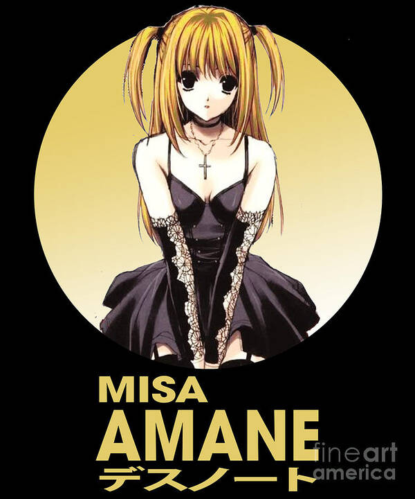 Death Note Art Misa Amane Anime Art Print by Fantasy Anime - Fine Art  America