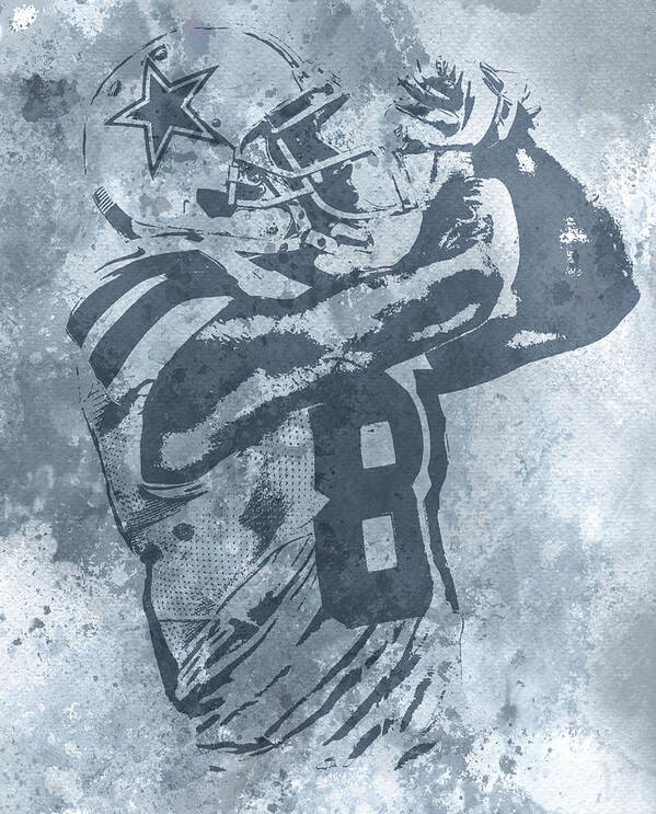 Dallas Cowboys Dez Bryant Poster by Joe Hamilton - Fine Art America