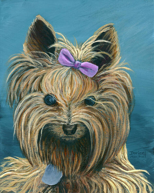 Dog Art Print featuring the painting Dezzie by Darice Machel McGuire