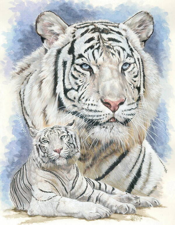 Big Cat Art Print featuring the mixed media Dignity by Barbara Keith