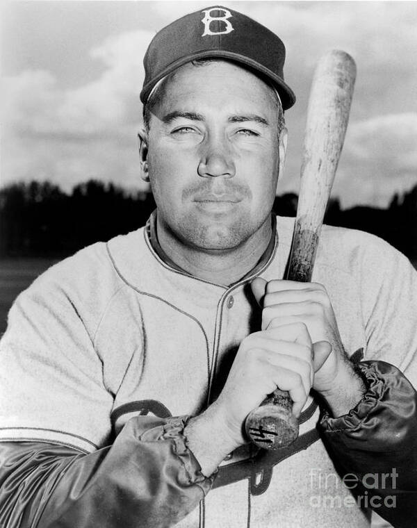 Duke Snider Art Print featuring the photograph Duke Snider by National Baseball Hall Of Fame Library