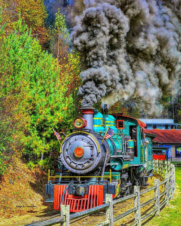 Steam Engine Art Print featuring the photograph ET and WNC No 12 by Dale R Carlson