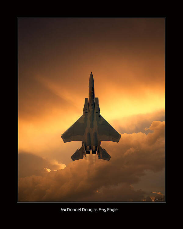 F-15 Framed Prints Art Print featuring the photograph F-15 Eagle by Larry McManus