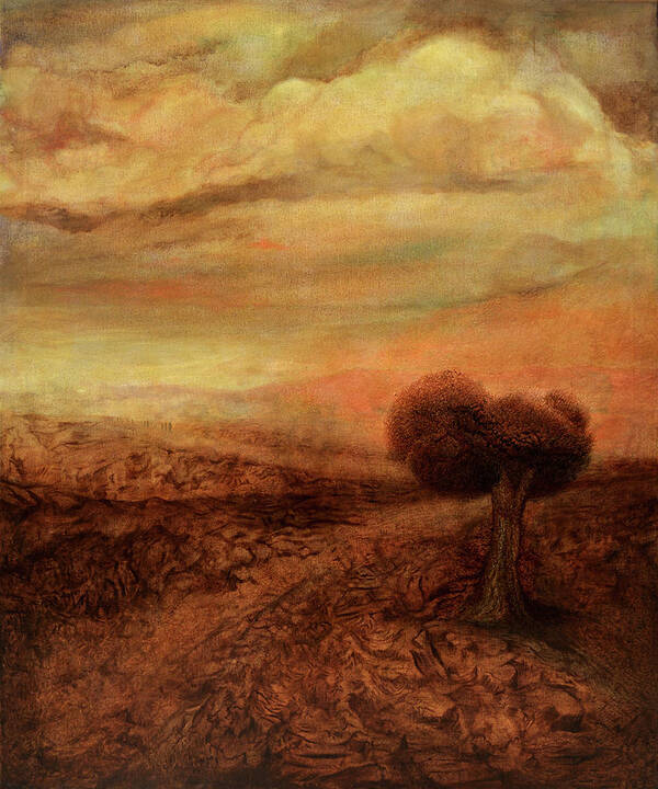  Art Print featuring the painting Fig Tree by Kevin Massey