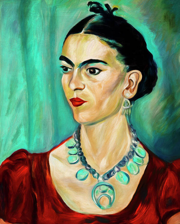 Frida Kahlo Art Print featuring the photograph Frida Kahlo by Carlos Diaz