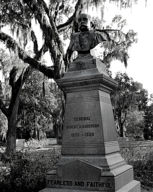 Grave Art Print featuring the photograph General Robert Anderson by Lee Darnell