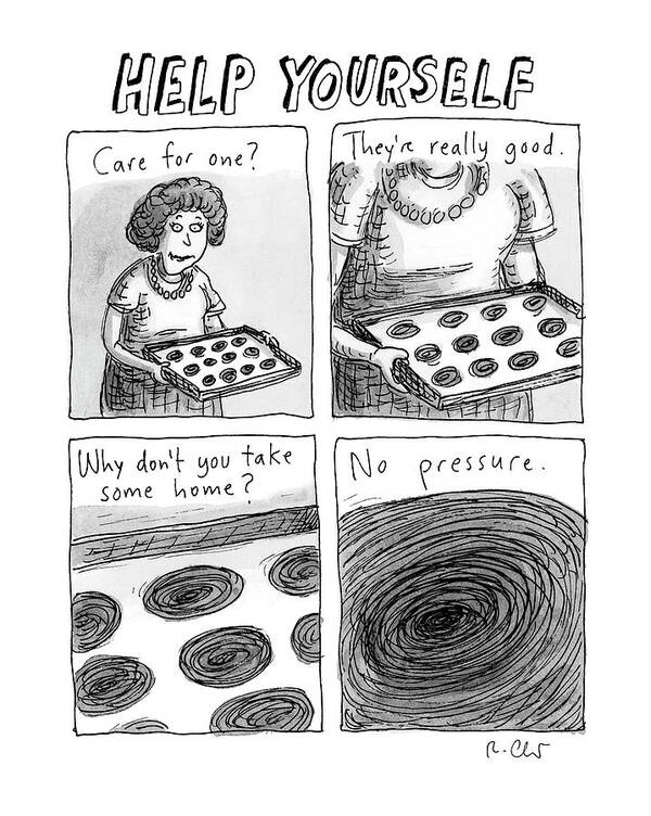 Captionless Art Print featuring the photograph Help Yourself by Roz Chast