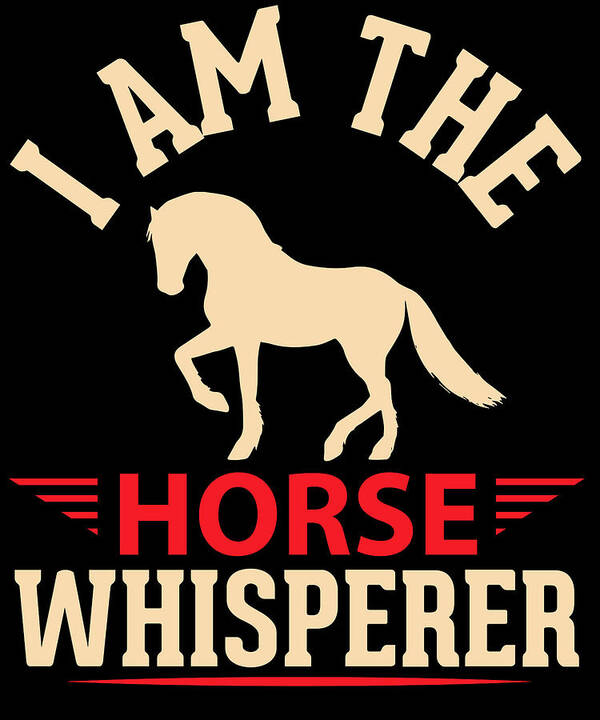 Horse Art Print featuring the digital art I am the horse whisperer by Jacob Zelazny
