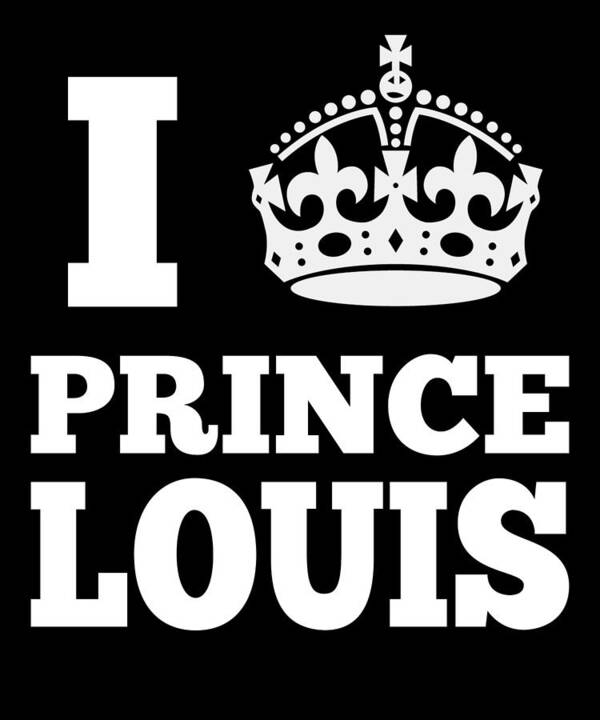 Funny Art Print featuring the digital art I Love Prince Louis by Flippin Sweet Gear