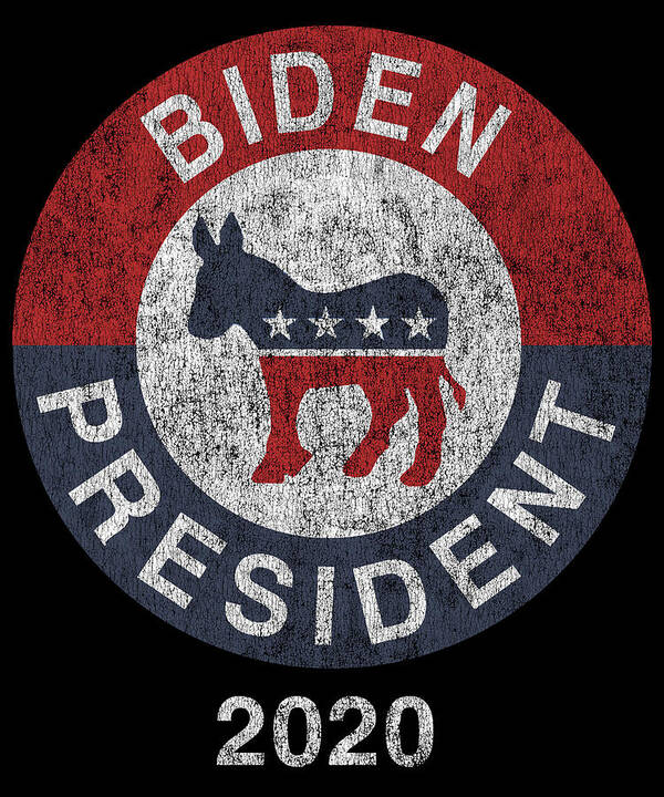 Cool Art Print featuring the digital art Joe Biden 2020 For President by Flippin Sweet Gear