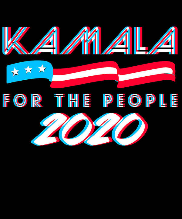 Election Art Print featuring the digital art Kamala Harris For the People by Flippin Sweet Gear