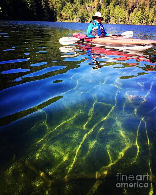 Clear Water Art Print featuring the photograph Kayak by Bill Thomson