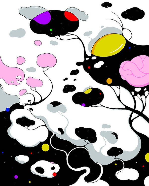 Clouds Art Print featuring the digital art Kernel by Craig Tilley