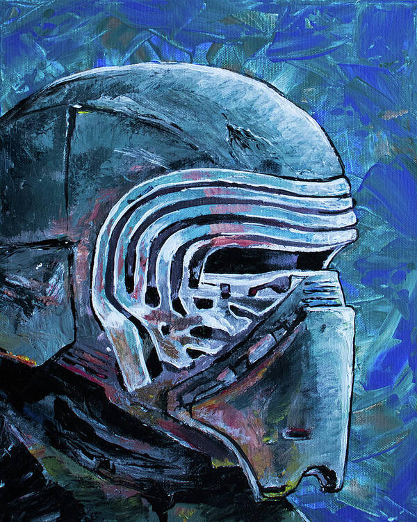 Star Wars Art Print featuring the painting Kylo Ren by Aaron Spong