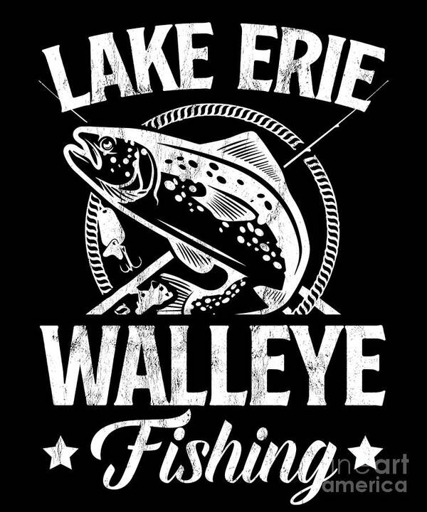 Lake Erie Walleye Fishing Art Print by Noirty Designs - Pixels