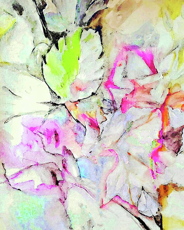 Leaves Art Print featuring the painting Leaves In Inks by Lisa Kaiser