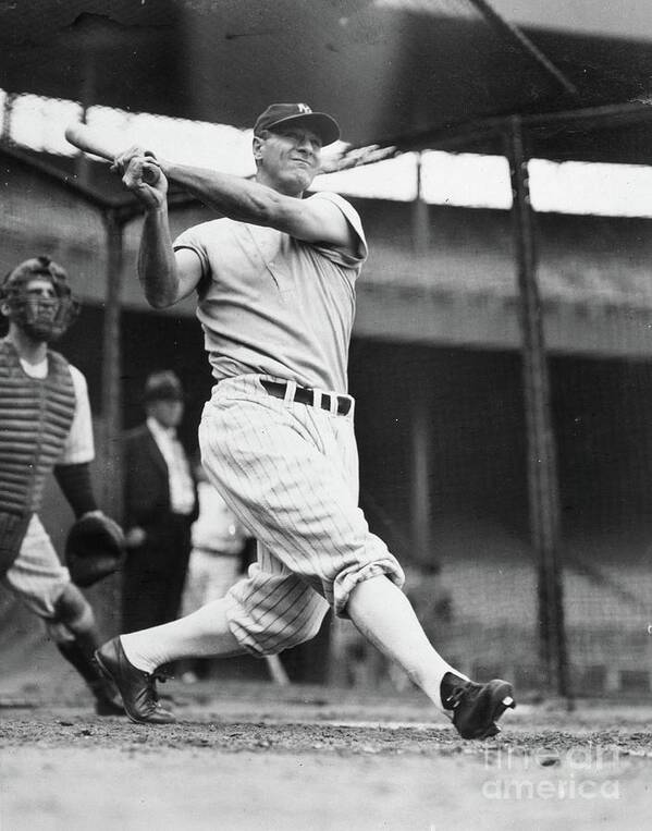 1930-1939 Art Print featuring the photograph Lou Gehrig by Transcendental Graphics