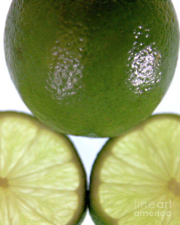 Food Art Print featuring the photograph Lush limes by Stephen Melia