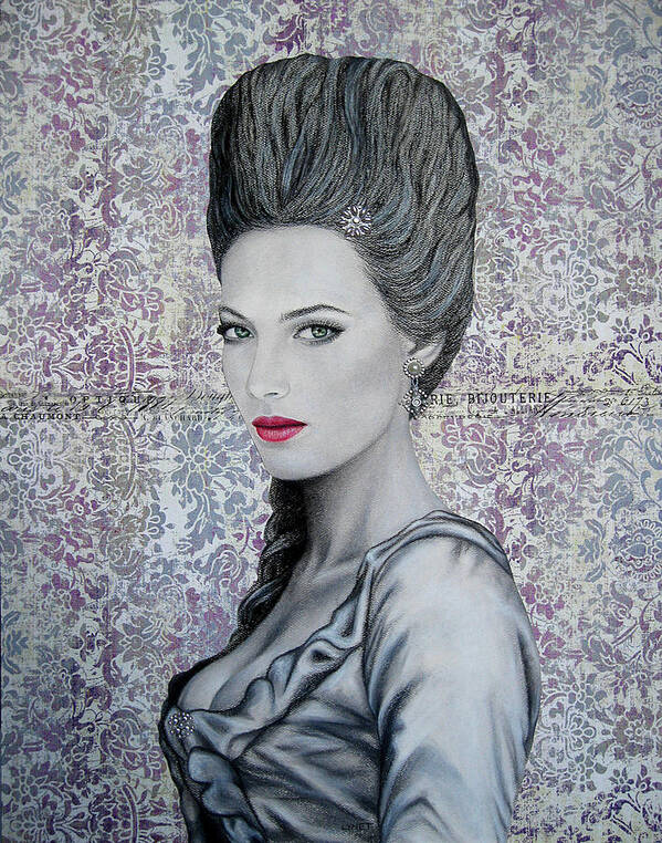 Woman Art Print featuring the painting Marie by Lynet McDonald