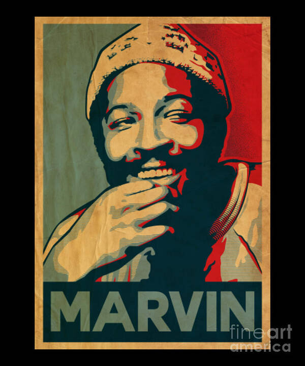 Marvin Gaye Art Print featuring the digital art Marvin Gaye Pop Art by Notorious Artist