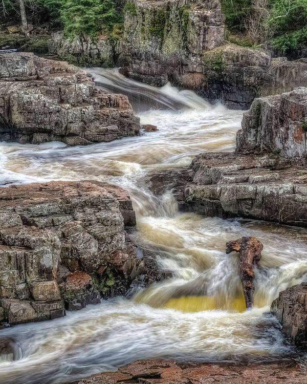 Waterfall Art Print featuring the photograph Meander by Brad Bellisle