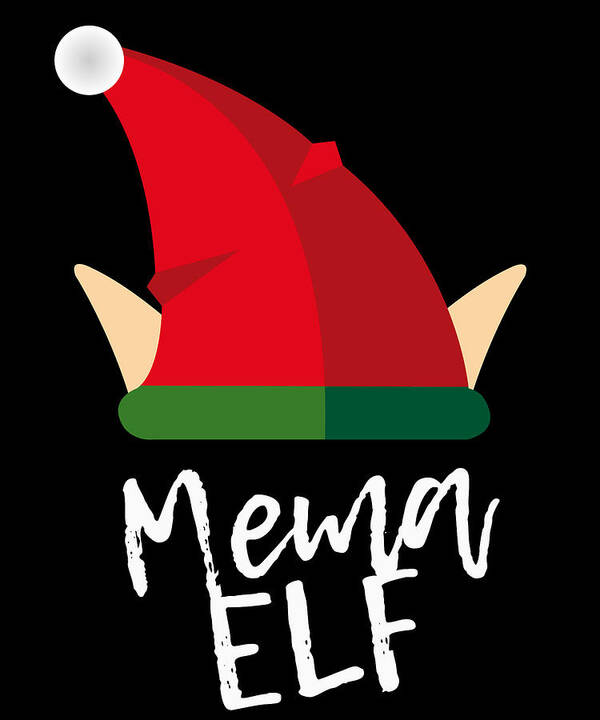 Christmas 2023 Art Print featuring the digital art Mema Elf Christmas Costume by Flippin Sweet Gear
